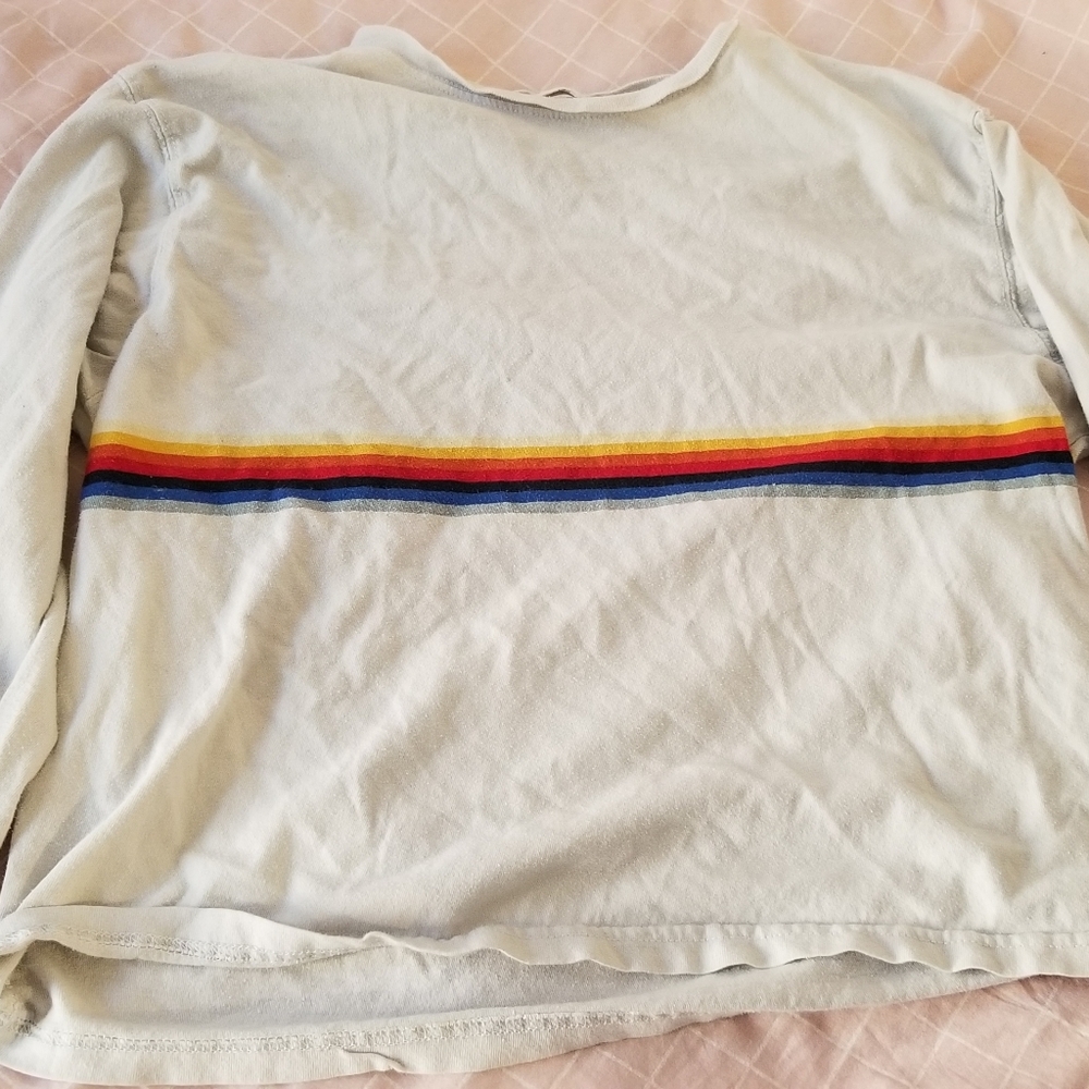 Long sleeve shirt with rainbow